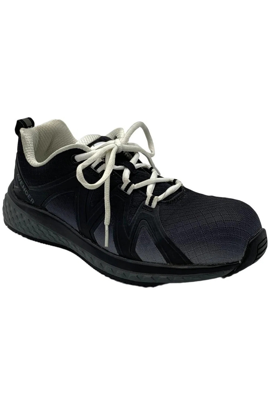 Avenger Women's North Haven Work Boots Black/White - Wide